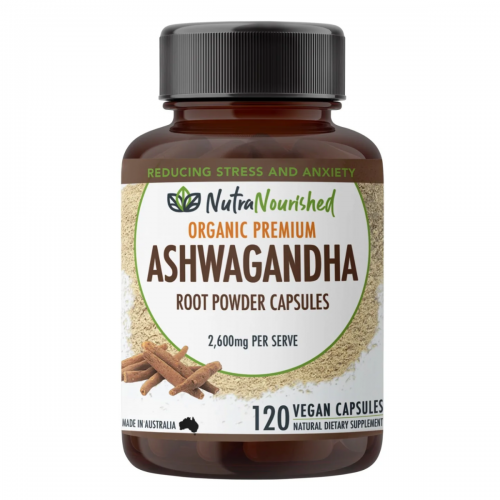 Organic Ashwagandha Root Powder 120 Caps