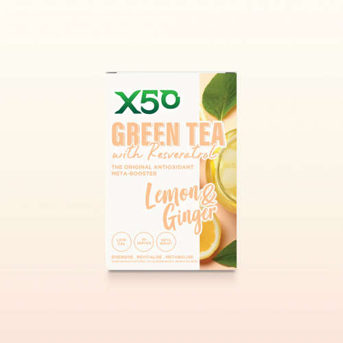 X50 Green Tea Lemon & Ginger 30 Sachets