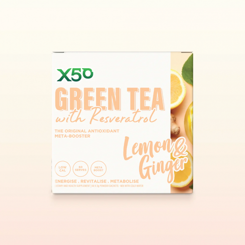 X50 Green Tea Lemon & Ginger 60 Sachets 