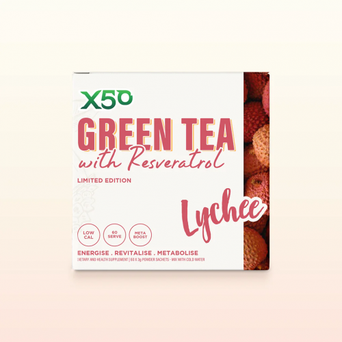 X50 Green Tea Lychee 60 Sachets 