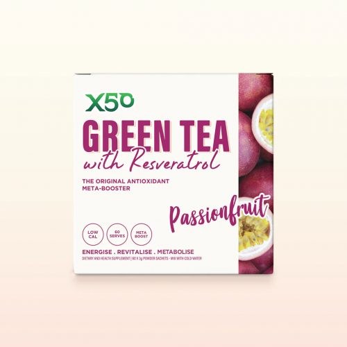 X50 Green Tea Passionfruit 60 Sachets