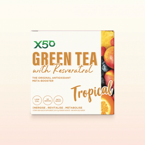 X50 Green Tea Tropical 60 Sachets 