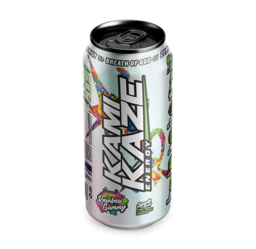 Kamikaze Energy - Rainbow Gummy - 500ml Can x 12